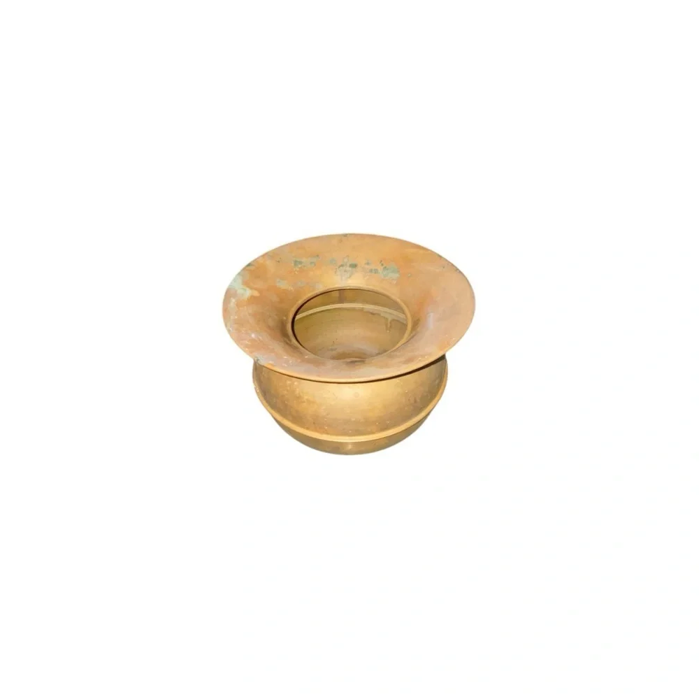 vintage brass pot / vase / spitoon